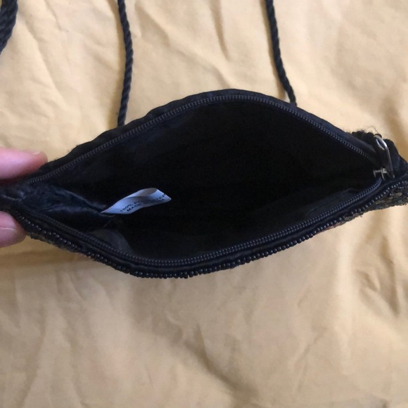 Vintage style Butterfly bead and sequin purse - Picture 3 of 5